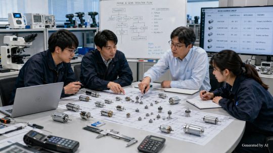 モータと歯車の選定方法と計算式