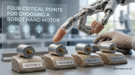 ロボットハンドに適したモータとは？種類別の要求性能と選定ポイントを解説